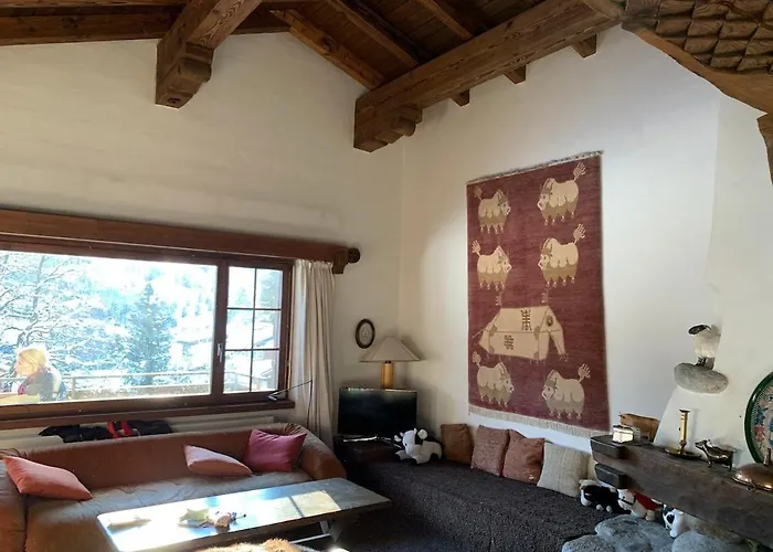 Mit Blick Auf Den Gotschna Apartamento Klosters